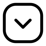 Rounded Square Arrow Indicator Down SVG Icon
